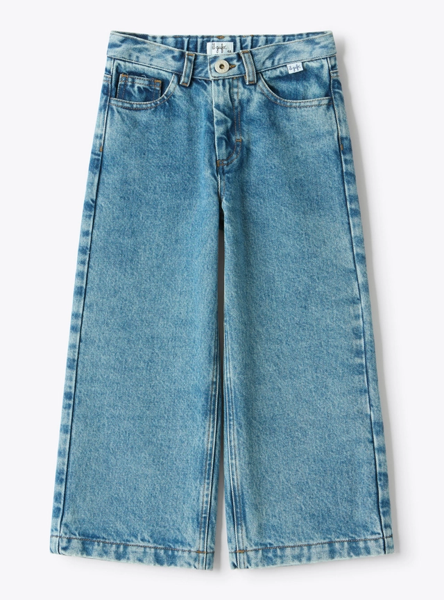 Quần jeans Il Gufo cho bé xanh